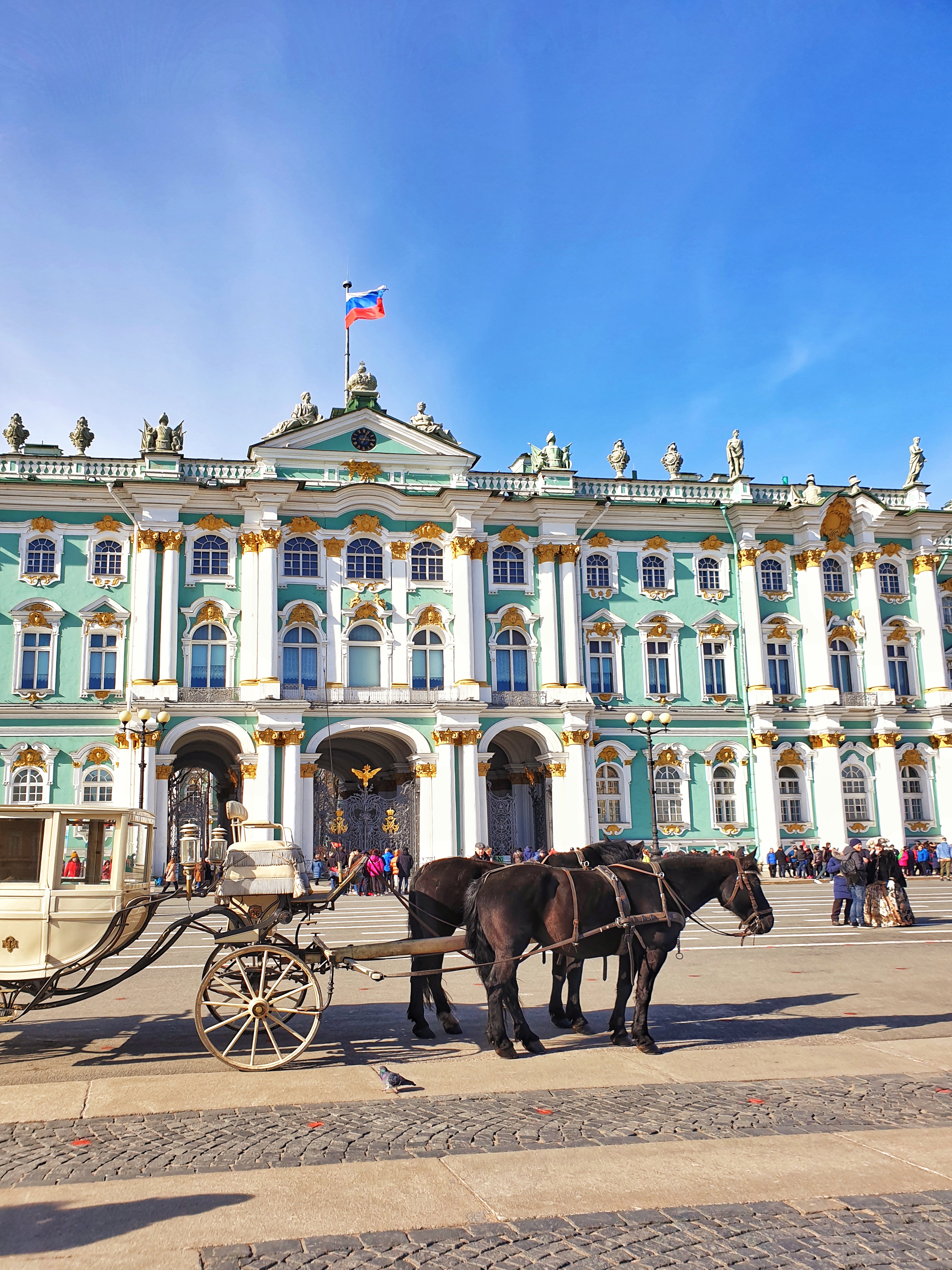 The winter palace in Saint Petersburg