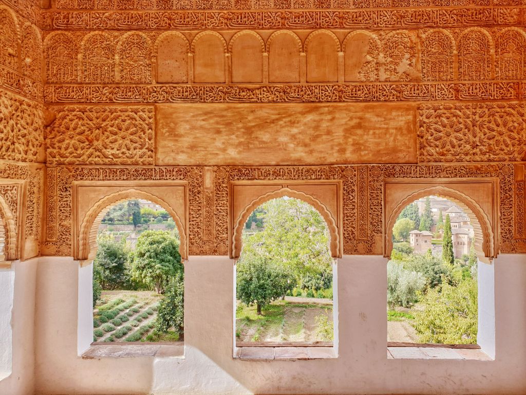 Moorish architecture in the Alhambra, Granada